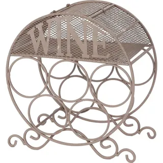 Ambiente Haus Weinflaschenhalter 18 x 31 x 33 cm Braun