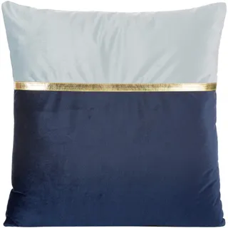 Eurofirany Kissenbezüge Kissenhüllen Couchkissenbezüge Sofakissenbezüge Dekorationskissen Doppelpack 2er Set Kopfkissenbezüge Dekokissen Sitzkissen, 100% Polyester, Stahlgrau, 45X45 cm, 2