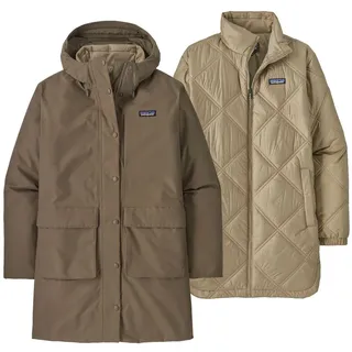 Patagonia W's Pine Bank 3-in-1 Parka - 3-in-1 Parka - Marlow Brown - XL