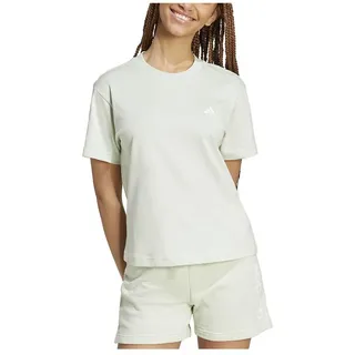 adidas Damen Essentials SMALL Logo T-Shirt, Linen Green, S