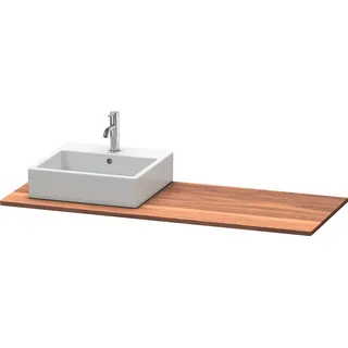 Duravit XSquare Massivholz-Konsole, 1 Ausschnitt rechts, 1400x20x550mm, XS061GR7777