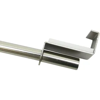GARDINIA Scheibenstange Zylinder 1-läufig Ø 9 mm 90 - 130 cm Silber
