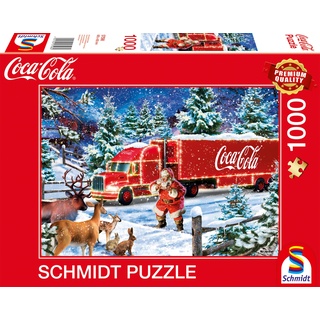 Schmidt Spiele Coca Cola Christmas Truck, Puzzle, 1000 Teile