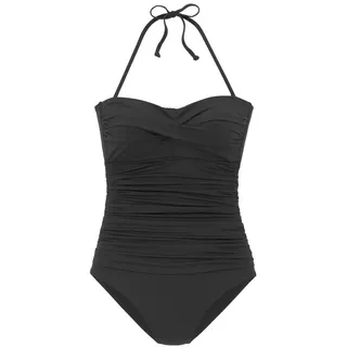 LASCANA Badeanzug Damen Schwarz 38 Cup D