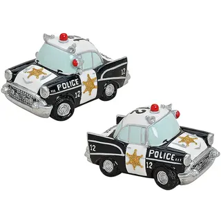 Comic Spardose Polizeiwagen 17 cm Sparschwein Polizei Auto