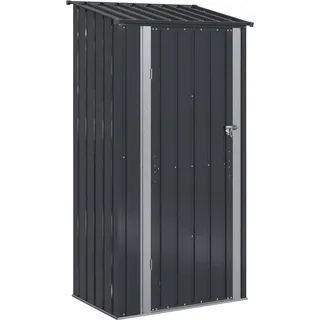 vidaXL Gartenhütten Anthrazit 103 x 74 x 200 cm Metall - Grau