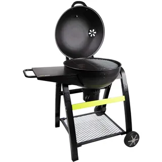 Cook'in garden, Holzkohlegrill, Tonino 60, Easy Lighting System & Aschefänger, Haube mit Belüftung & integriertem Thermometer, 2 verstärkte Räder und Griff