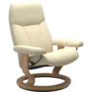 Stressless Relaxsessel Consul Baumwolle 72 x 94 x 70 cm Beige mit Hocker