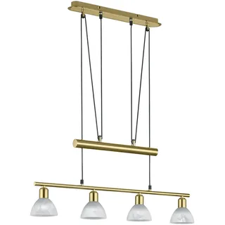 Trio Levisto 4-flg. 80 cm glockenförmig gold, weiß