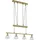 Levisto 4-flg. 80 cm glockenförmig gold, weiß