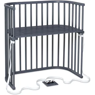 babybay Beistellbett Grau 54 x 96,5 cm