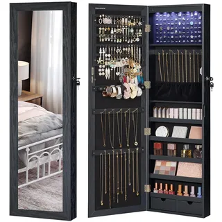 Songmics Schmuckschrank mit Spiegel