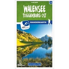 Walensee - Toggenburg Ost 15 Wanderkarte 1:40 000 matt laminiert