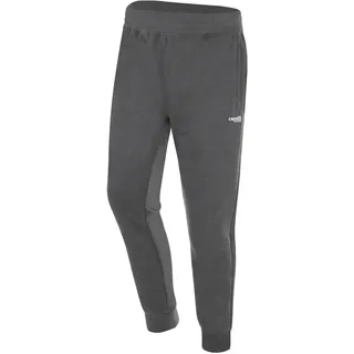 Sweathose CAPELLI SPORT, Herren, Gr. S, N-Gr, grau (schwarz erdgrau, weiß), Obermaterial: 80% Baumwolle, 20% Polyester, meliert, bequem lang, Hosen Sweathose, innenliegender Kordelzug am Bund