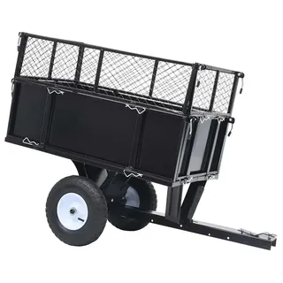 Lawn Mower Trailer - Kippanhänger für Rasenmäher - Gartentransportanhänger - Traglast 150 kg