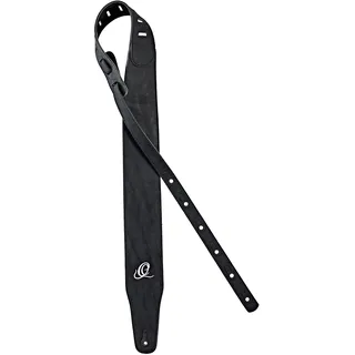 Ortega Guitars Veganer Gitarrengurt Längenverstellbar - Akustik Gitarre / Bass, E-Gitarre, E-Bass - Vegan Series - Schwarz (OSVG-75BK)