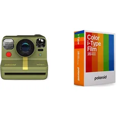 Polaroid Now+ Gen 2 Sofortbildkamera - Waldgrün & Color Film für i-Type - Doppelpack