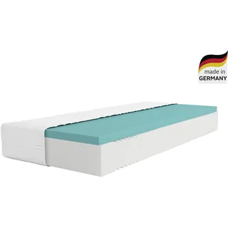 Komfortschaummatratze ÄLGDRÖM "NEUHEIT, PREMIUM Lasse, Matratze 90x200 cm & weitere Größen", weiß, B:180cm H:28cm L:200cm, Bezug: 60% Polyester, 40% Lyocell (TENCELTM). Steppfüllung: 100% Polyester, Matratzen, Komfortschaummatratze, Wendematratzen H2-H4, ergonomisch, atmungsaktiv, langlebige Qualität