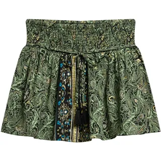 Superdry Damen Paisley-Minirock Blatt Grünes Paisley-Muster 36 - 36