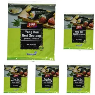 Dongwon Seetang, geröstet, für Sushi (1 x 25 g) (Packung mit 5)