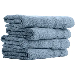 SCHIESSER Brooklyn Handtuch 50 x 100 cm blau