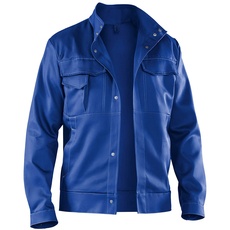 Bild ORGANIQ Jacke kornblumenblau 48, Herren-Arbeitsjacke aus Baumwolle, bequeme Arbeitsjacke