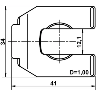 ATE Halter, Bremsschlauch  24.50040001.1
