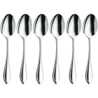WMF Premiere Espressolöffel Set 6-teilig, 10,8 cm, Espresso Löffel Cromargan protect Edelstahl poliert, kleine Löffel kratzbeständig, spülmaschinenfest