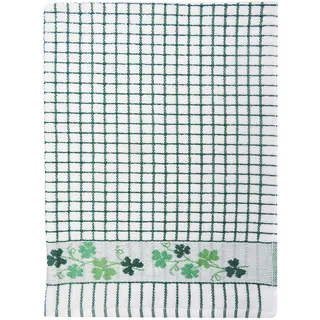 Samuel Lamont & Sons Poli-Dri Jacquard-Geschirrtuch, Grün, Kleeblatt, Größe 50 x 70 cm, 100% Baumwoll-Frottee, Ultra-saugfähig und superweich, maschinenwaschbar, Grün, Einheitsgröße