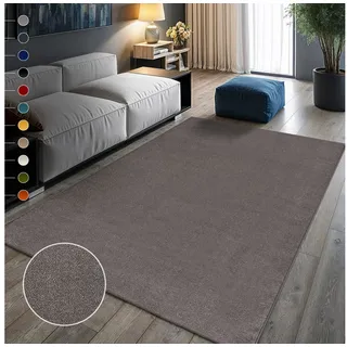 Sanat »UNI , auch als Läufer- und Rundgrößen erhältlich« rechteckig 13 mm Höhe robuster Kurzflorteppich, große Farbauswahl, Wohnzimmer, alle Räume,