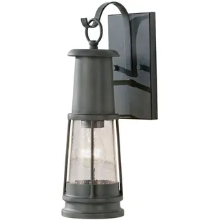 Wandleuchte Grau antik IP44 außen Vintage SAMMY außen Lampe Laterne Haustür