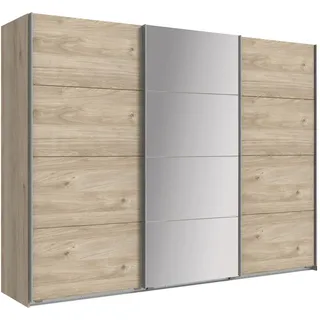 Schwebetürenschrank »Ernie Kleiderschrank mit Spiegel, Made in Germany TOPSELLER« Wähle aus verschiedenen Größen deinen perfekten Stauraum!, Schlafzimmerschrank in verschiedenen Breiten, beige
