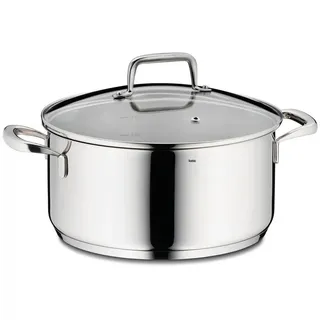 Kela Bratentopf , Silberfarben , Metall , 4,6 l , 12 cm , Kochgeschirr, Töpfe, Diverse Spezialtöpfe