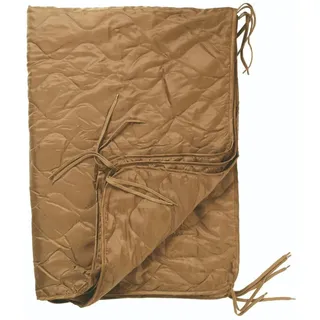 Mil-Tec Poncho Liner Steppdecke • Leichte Outdoor Decke mit Befestigungsbändern & Packsack • Vielseitige Isolierdecke für Trekking, Bushcraft & Survival • Campingdecke, Reisedecke, Picknickdecke