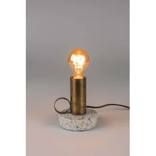 tischlampe Aria 10,5 x 13,5 cm Terrazzo/Stahl weiß/Kupfer - Gold, Weiß