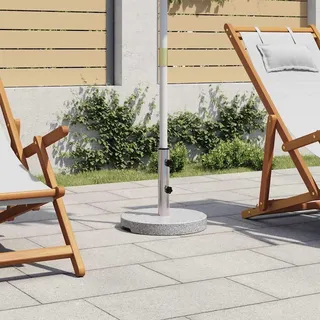 vidaXL Sonnenschirmständer Granit Rund 20 kg - Grau