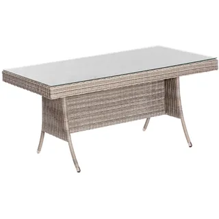 Merxx Teneriffa Gartentisch 160 x 90 x 76 cm Grau/Beige