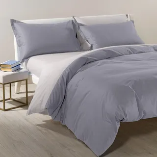 Caleffi Bettwäsche Set 4teilig aus 100% Baumwolle – Weiches und Elegantes Duvet Cover, Waschbar & Pflegeleicht Bettbezug, Bettwaren & Bettwäsche -