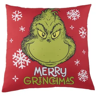 UNITED LABELS Grinch Kissen 40 x 40 cm Rot