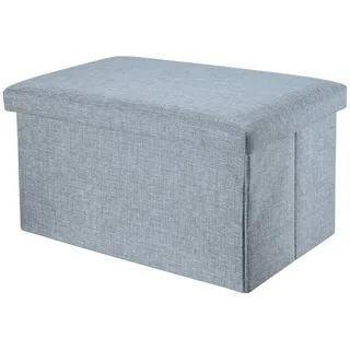 Intirilife Sitzbank 49x30x30 cm GRAU - Sitzwürfel