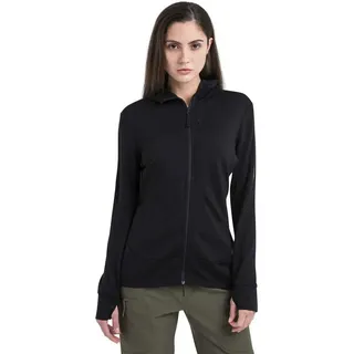 Icebreaker Damen Fleecejacke Quantum Iv Reißverschlusspullover - black - L