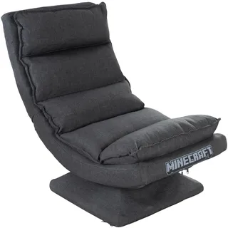 Phoenix Group AG Relaxsessel Minecraft Polyester 59 x 83 x 59 cm Grau drehbar mit verstellbarer Rückenlehne