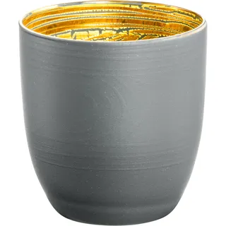 Eisch Espresso-Becher Cosmo Collect, Espressobecher, Espressoglas, Kristallglas, Grau / Gold, 100 ml, 70510963 - Grau, Gold