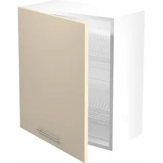 Halmar Oberer, höher Küchenschrank Vento GC-60/72 - weiß / beige Hochglanz - Beige