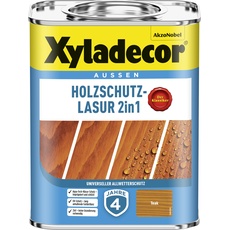 Bild Holzschutz-Lasur 2 in 1 750 ml teak matt