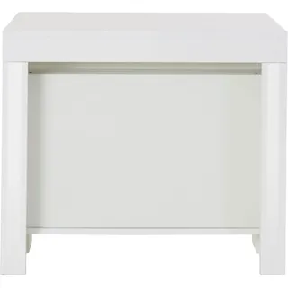 INOSIGN Web Furniture Pratika Weiß 90x51-300cm weiß glänzend Konsolentisch ausziehbar