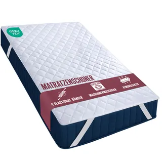 Utopia Bedding Gesteppte Matratzenauflage 160 x 200 cm Weiß