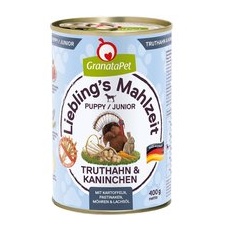 12x400g Curcan & iepure Junior Liebling's Mahlzeit GranataPet Hrană umedă câini
