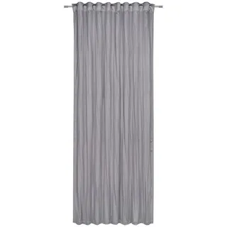 Novel Fertigvorhang , Anthrazit , Textil , Uni , 122x255 cm , SGS-geprüft , beliebig kürzbar, für Stange und Schiene geeignet , Heimtextilien, Vorhänge, Fertigvorhänge