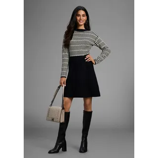 Laura Scott Strickkleid Ohne Tasche   Ohne Taschen mit grafischem Strickmuster - NEUE KOLLEKTION